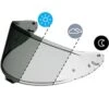 Shoei CWR-F2 Transitions Pinlock-Ready Face Shield -Shoei Store 41UKwIML2eL1697663394 3216483